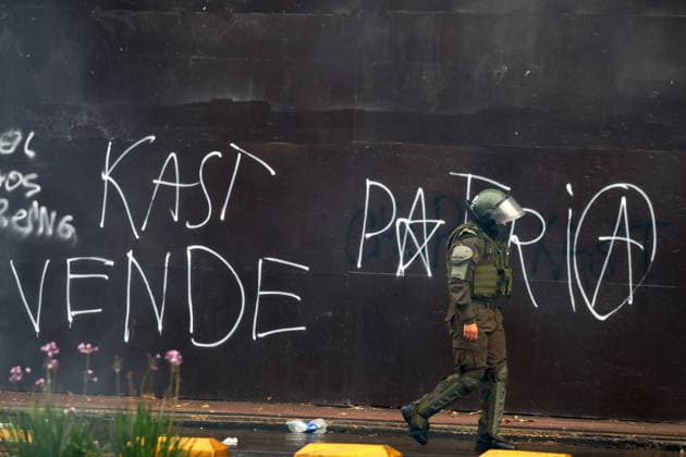 Santiago, June 3, 2026 The Chilean Student Confederation calls for a national strike day, with a march from Plaza Baquedano Jonnathan Oyarzun Aton Chile, Aton 1161795  Copyright: JONNATHANxOYARZUN ATONxCHILE