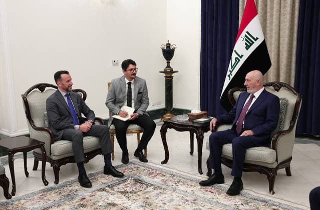 Iraqi President receives Italian ambassador in Baghdad Iraqi President Nizar Amidi receives Italy s Ambassador to Iraq, Niccolò Fontana, at Al-Salam Palace in Baghdad, Iraq, on June 3, 2026. During the meeting, the president affirmed that Iraq is moving steadily toward consolidating stability and enhancing development opportunities. Photo by Iraqi Presidency Office Baghdad Baghdad Iraq 030626_Iraq_IPO_00(3) Copyright: xapaimagesxIraqixPresidencyxOfficex xapaimagesx