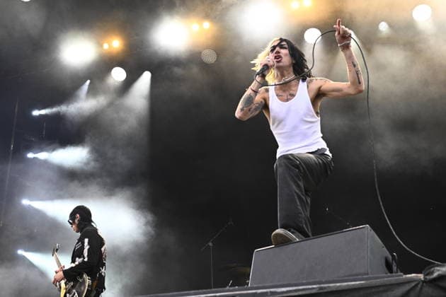 SÖLVESBORG, SWEDEN 20260603 Palaye Royale, USA, plays at the Sweden Rock Festival outside Sölvesborg, Sweden June 03, 2026. SÖLVESBORG SWEDEN x10080x *** SÖLVESBORG, SWEDEN 20260603 Palaye Royale, USA, plays at the Sweden Rock Festival outside Sölvesborg, Sweden June 03, 2026 SÖLVESBORG SWEDEN x10080x  Copyright: xFredrikxSandberg TTx SWEDEN ROCK FESTIVAL 2026 0y8QWlFDltA