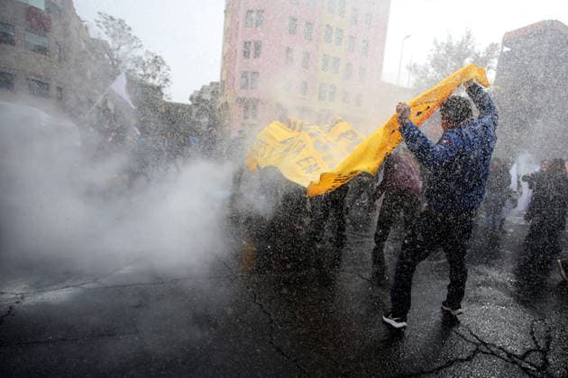 Santiago, June 3, 2026 The Chilean Student Confederation calls for a national strike day, with a march from Plaza Baquedano Jonnathan Oyarzun Aton Chile, Aton 1161823  Copyright: JONNATHANxOYARZUN ATONxCHILE