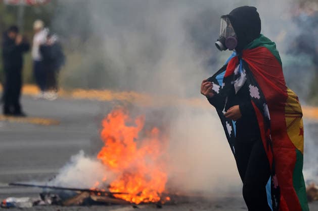 News Bilder des Tages Santiago, June 3, 2026 The Chilean Student Confederation calls for a national strike day, with a march from Plaza Baquedano Jonnathan Oyarzun Aton Chile, Aton 1161844  Copyright: JONNATHANxOYARZUN ATONxCHILE