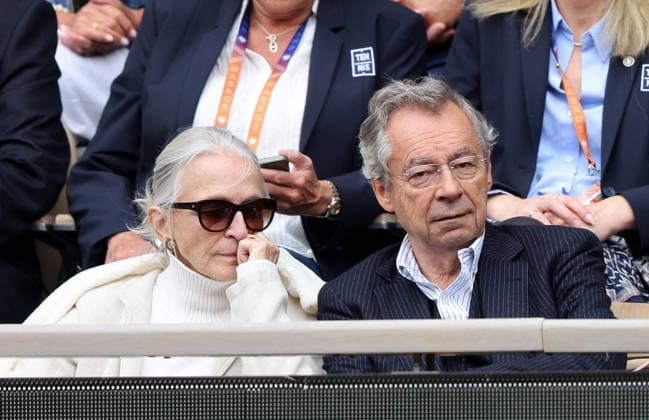 Michel Denisot and his wife Martine Patier in the stands during the Day Eleven of the 2026 Roland Garros French Open on June 03, 2026 in Paris, France Jacovides Moreau Bestimage Celebs in the stands during the Day Eleven of the 2026 French Open on June 03, 2026 in Paris, France Paris France  Copyright: xJACOVIDES-MOREAUx xBESTIMAGExJACOVIDES-MOREAUx xBESTIMAGEx