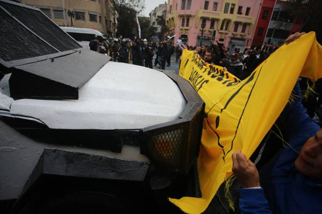 Santiago, June 3, 2026 The Chilean Student Confederation calls for a national strike day, with a march from Plaza Baquedano Jonnathan Oyarzun Aton Chile, Aton 1161855  Copyright: JONNATHANxOYARZUN ATONxCHILE