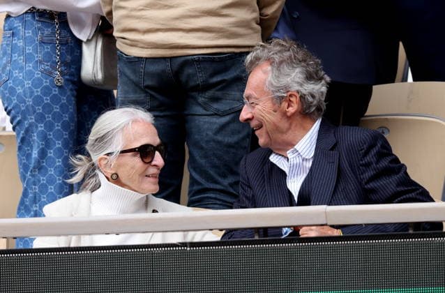 Michel Denisot and his wife Martine Patier in the stands during the Day Eleven of the 2026 Roland Garros French Open on June 03, 2026 in Paris, France Jacovides Moreau Bestimage Celebs in the stands during the Day Eleven of the 2026 French Open on June 03, 2026 in Paris, France Paris France  Copyright: xJACOVIDES-MOREAUx xBESTIMAGExJACOVIDES-MOREAUx xBESTIMAGEx