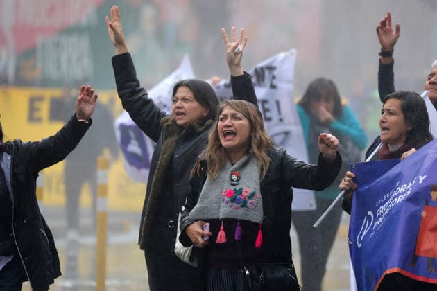 Santiago, June 3, 2026 The Chilean Student Confederation calls for a national strike day, with a march from Plaza Baquedano Jonnathan Oyarzun Aton Chile, Aton 1161905  Copyright: JONNATHANxOYARZUN ATONxCHILE