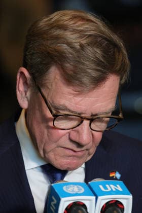 June 3, 2026, New York, New York, USA: GermanyÃ¢â‚¬â ¢s Federal Minister for Foreign Affairs JOHANN WADEPHUL speaks to reporters at the General Assembly stakeout after Germany lost its bid for a non-permanent seat on the UN Security Council for the 2027Ã¢â‚¬2028 term, with Austria and Portugal elected from the Western European and Others Group, at UNHQ. New York USA - ZUMAo116 20260603_znp_o116_011 Copyright: xBiancaxOterox