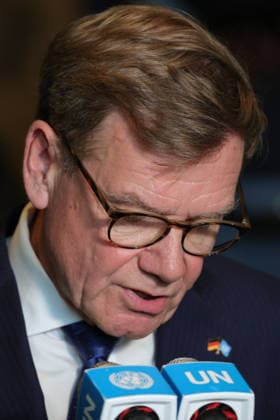 June 3, 2026, New York, New York, USA: GermanyÃ¢â‚¬â ¢s Federal Minister for Foreign Affairs JOHANN WADEPHUL speaks to reporters at the General Assembly stakeout after Germany lost its bid for a non-permanent seat on the UN Security Council for the 2027Ã¢â‚¬2028 term, with Austria and Portugal elected from the Western European and Others Group, at UNHQ. New York USA - ZUMAo116 20260603_znp_o116_014 Copyright: xBiancaxOterox