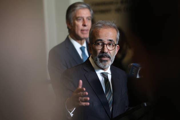 June 3, 2026, New York, New York, USA: PortugalÃ¢â‚¬â ¢s Minister of State and Foreign Affairs PAULO RANGEL speaks to reporters at the General Assembly stakeout after Portugal was elected to a non-permanent seat on the UN Security Council for the 2027Ã¢â‚¬2028 term inside the General Assembly Hall at UNHQ. New York USA - ZUMAo116 20260603_znp_o116_025 Copyright: xBiancaxOterox