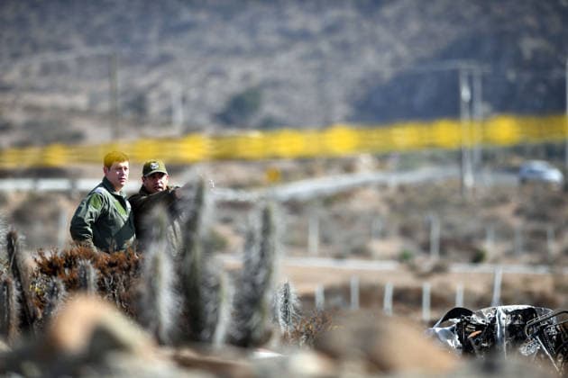La Higuera June 03, 2026 Pillan T 35 aircraft of the Chilean Air Force suffers plane crash in the sector of quebrada onda in the commune of La Higuera, Coquimbo region Alejandro Pizarro Ubilla Aton Chile, La Higuera Chile Aton 1161977  Copyright: ALEJANDROxPIZARRO ATONCHILE