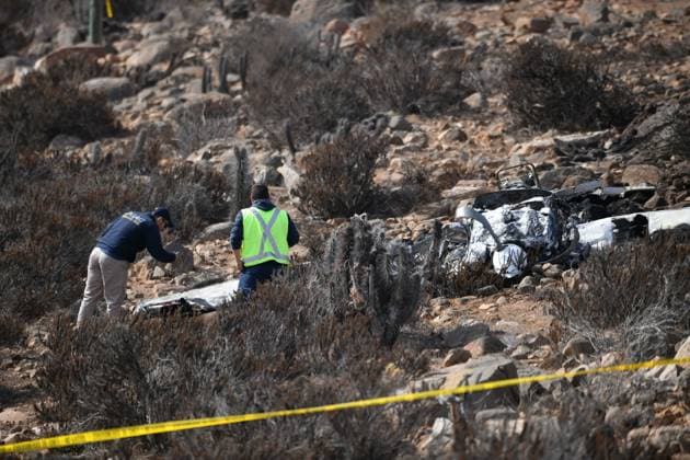 La Higuera June 03, 2026 Pillan T 35 aircraft of the Chilean Air Force suffers plane crash in the sector of quebrada onda in the commune of La Higuera, Coquimbo region Alejandro Pizarro Ubilla Aton Chile, La Higuera Chile Aton 1161988  Copyright: ALEJANDROxPIZARRO ATONCHILE