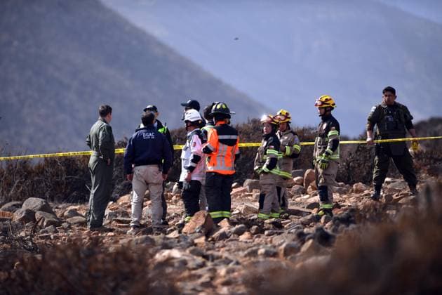 La Higuera June 03, 2026 Pillan T 35 aircraft of the Chilean Air Force suffers plane crash in the sector of quebrada onda in the commune of La Higuera, Coquimbo region Alejandro Pizarro Ubilla Aton Chile, La Higuera Chile Aton 1161992  Copyright: ALEJANDROxPIZARRO ATONCHILE