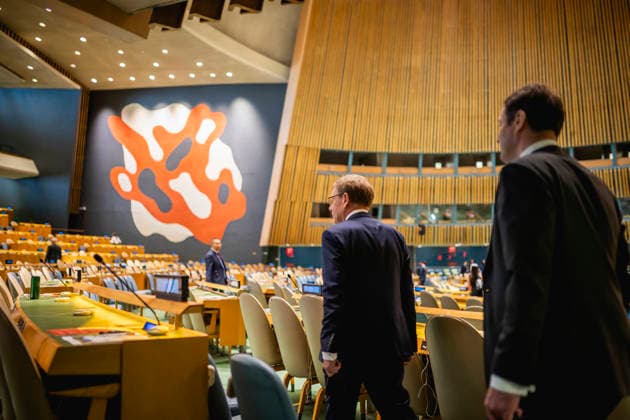 Johann Wadephul (CDU), Bundesaussenminister, aufgenommen im Rahmen der Wahl zu den nicht-staendigen Sitzen im Sicherheitsrat der Vereinten Nationen in New York City, 03.06.2026. Fotografiert im Auftrag des Auswaertigen Amtes New York City Vereinigte Staaten von Amerika *** Johann Wadephul CDU , Federal Foreign Minister, taken during the election for the non-permanent seats on the United Nations Security Council in New York City, 03 06 2026 Photographed on behalf of the Federal Foreign Office New York City United States of America Copyright: xJulianexSonntag AAx