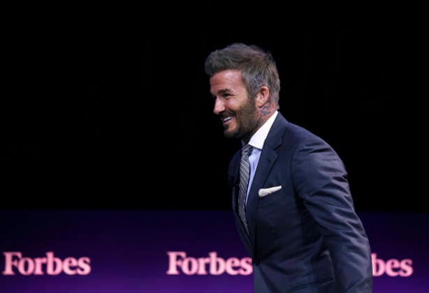 Partner, Authentic Brands Group and Co-Owner, Inter Miami CF Sir David Beckham speaks at the 2025 Forbes Iconoclast Summit on Wednesday, June 3, 2026 at Gotham Hall in New York City.  NYP20260603128 JohnxAngelillo