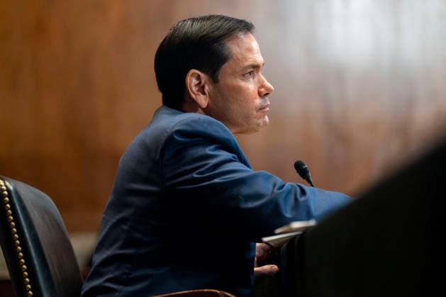 Secretary of State Marco Rubio looks on during a Senate Appropriations Subcommittee on State, Foreign Operations, and Related Programs hearing on the proposed fiscal year 2027 budget request for the State Department in the Dirksen Senate Office Building near the U.S. Capitol in Washington, DC on Wednesday, June 3, 2026.  WAP20260603520 BONNIExCASH