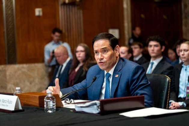 Secretary of State Marco Rubio speaks during a Senate Appropriations Subcommittee on State, Foreign Operations, and Related Programs hearing on the proposed fiscal year 2027 budget request for the State Department in the Dirksen Senate Office Building near the U.S. Capitol in Washington, DC on Wednesday, June 3, 2026.  WAP20260603538 BONNIExCASH