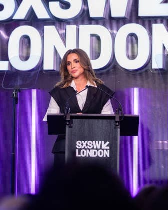 03-06-2026 Jordan Queen Rania speaks at the SXSW London conference in London, UK.  Copyright: xPPEx