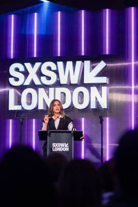 03-06-2026 Jordan Queen Rania speaks at the SXSW London conference in London, UK.  Copyright: xPPEx