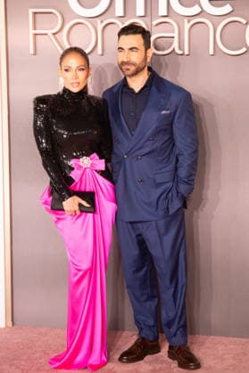 IPA85301988 - London, UK Premiere of the film Office Romance at BFI Southbank - Pictured: Jennifer Lopez and Brett Goldstein  Copyright: xCRISTINAxMASSEIx xx 85301988