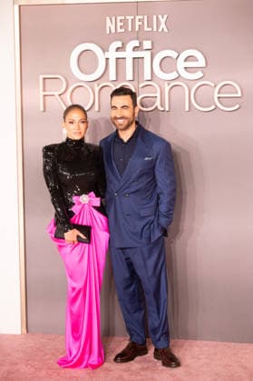 IPA85301989 - London, UK Premiere of the film Office Romance at BFI Southbank - Pictured: Jennifer Lopez and Brett Goldstein  Copyright: xCRISTINAxMASSEIx xx 85301989