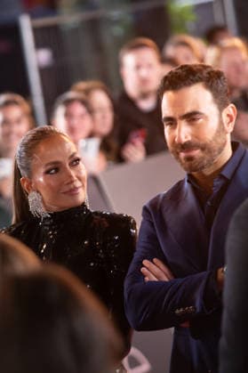 IPA85302049 - London, UK Premiere of the film Office Romance at BFI Southbank - Pictured: Jennifer Lopez and Brett Goldstein  Copyright: xCRISTINAxMASSEIx xx 85302049