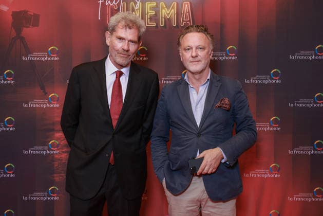 La Francophonie Fait Son Cinema Photocall - Paris Enrico Chiesa and Herve Simonot attend the photocall for the La Francophonie Fait Son Cinema evening held at the Elysees Biarritz in Paris, France on June 3, 2026. Photo by David Boyer ABACAPRESS.COM Paris France  Copyright: xBoyerxDavid ABACAx