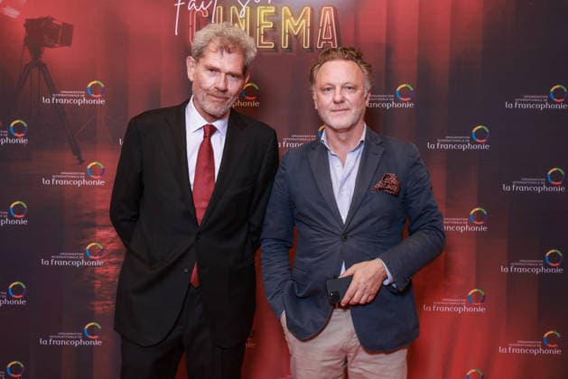 La Francophonie Fait Son Cinema Photocall - Paris Enrico Chiesa and Herve Simonot attend the photocall for the La Francophonie Fait Son Cinema evening held at the Elysees Biarritz in Paris, France on June 3, 2026. Photo by David Boyer ABACAPRESS.COM Paris France  Copyright: xBoyerxDavid ABACAx