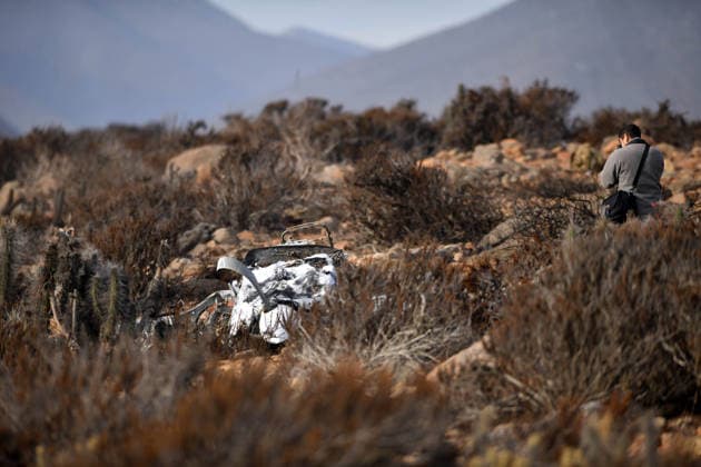 La Higuera June 03, 2026 Pillan T 35 aircraft of the Chilean Air Force suffers plane crash in the sector of quebrada onda in the commune of La Higuera, Coquimbo region Alejandro Pizarro Ubilla Aton Chile, La Higuera Chile Aton 1162020  Copyright: ALEJANDROxPIZARRO ATONCHILE