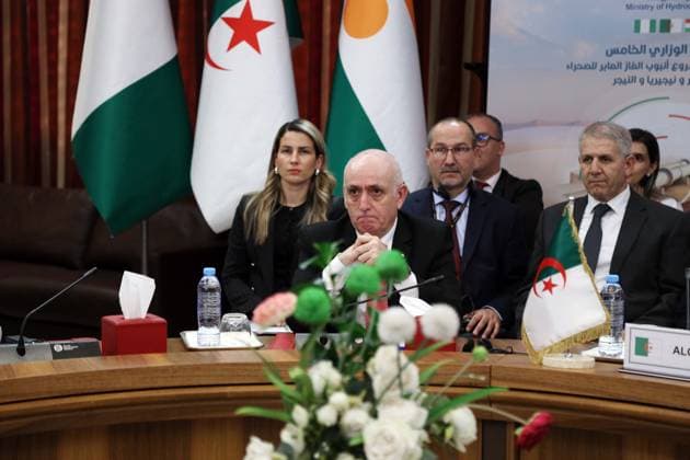 5th ministerial meeting trans-Saharan gas pipeline project TSGP Nour Eddine Daoudi, CEO of Sonatrach Group, at the 5th ministerial meeting of the steering committee for the trans-Saharan gas pipeline project between Algeria, Nigeria and Niger in Algiers, Algeria on June 03, 2026, the meeting will address the conclusions of the 4th ministerial meeting of the TSGP Steering Committee, which was sanctioned by the signing of a memorandum d™entente between the three countries Photo By Billel Bensalem APP Alger Algerie Copyright: xAlgÃ riexPressexPhotosxBillelxBensalemx xAPPx IMG_3550