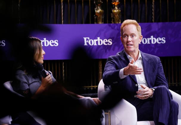 CEO Condé Nast Roger Lynch speaks at the 2025 Forbes Iconoclast Summit on Wednesday, June 3, 2026 at Gotham Hall in New York City.  NYP20260603152 JohnxAngelillo