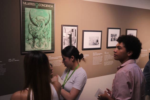 Leonora Carrington ˜Magic Labyrinth™ Exhibition Persons taking a tour during the immersive exhibition Magic Labyrinth by Leonora Carrington. on June 3, 2026 in Mexico City, Mexico. (Photo by Carlos Santiago Eyepix Group) Copyright: xCarlosxSantiago xEyepixxGroupx CS_03062026_185762