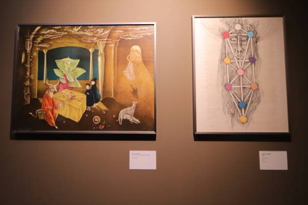 Leonora Carrington ˜Magic Labyrinth™ Exhibition Leonora Carrington paint is seen during the immersive exhibition Magic Labyrinth by Leonora Carrington. on June 3, 2026 in Mexico City, Mexico. (Photo by Carlos Santiago Eyepix Group) Copyright: xCarlosxSantiago xEyepixxGroupx CS_03062026_185771