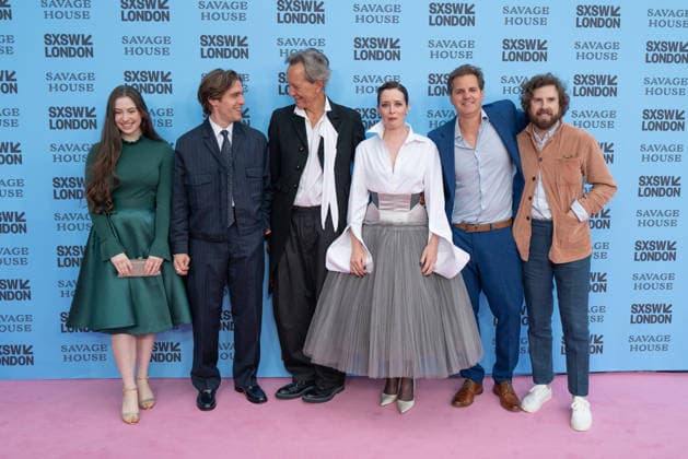 Savage House, World Premiere at SXSW London - 03 Jun 2026 (L-R) Kila Lord Cassidy, Jack Farthing, Richard E Grant, Claire Foy, Oliver Roskill and Peter Glanz attend the Savage House World Premiere at SXSW London held at the Barbican Centre. London United Kingdom Copyright: xPhilxLewisx xSOPAxImagesx CassidyFarthingGrantFoyRoskillGlanz-1040980