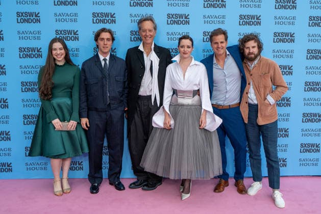Savage House, World Premiere at SXSW London - 03 Jun 2026 (L-R) Kila Lord Cassidy, Jack Farthing, Richard E Grant, Claire Foy, Oliver Roskill and Peter Glanz attend the Savage House World Premiere at SXSW London held at the Barbican Centre. London United Kingdom Copyright: xPhilxLewisx xSOPAxImagesx CassidyFarthingGrantFoyRoskillGlanz-1040986