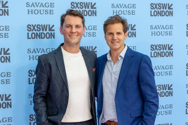 Savage House, World Premiere at SXSW London - 03 Jun 2026 Mark Hopkins (L), and Oliver Roskill (R), attend the Savage House World Premiere at SXSW London held at the Barbican Centre. London United Kingdom Copyright: xPhilxLewisx xSOPAxImagesx MarkHopkinsOliverRoskill -1939