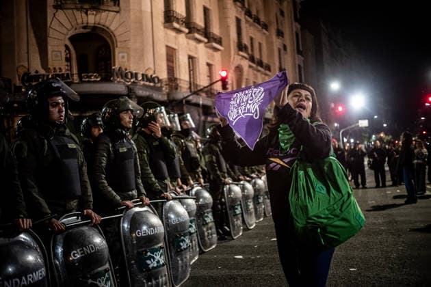 June 3, 2026, Caba, Buenos Aires, Argentina: Eleven years after the emergence of Ni Una Menos, the movement that brought thousands into the streets in 2015, a massive demonstration against gender-based violence once again filled Buenos AiresÃ¢â‚¬â ¢ Congress Square under the same banner. The protest comes days after the femicide of 14-year-old Agostina Vega in CoÂ³rdoba, a crime that has shaken Argentina. Caba Argentina - ZUMAf175 20260603_zip_f175_011 Copyright: xDaniellaxFernandezxRealinx