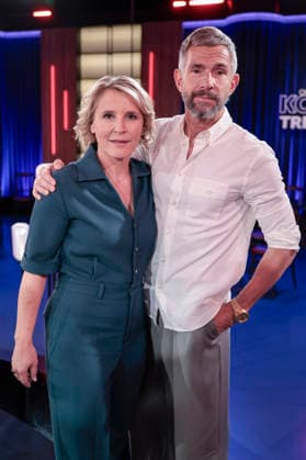 Susan Link und Micky Beisenherz bei der Aufzeichnung der WDR-Talkshow Kölner Treff im WDR Studio BS 3. Köln, 03.06.2026 *** Susan Link and Micky Beisenherz at the recording of the WDR talk show Kölner Treff in WDR Studio BS 3 Cologne, 03 06 2026 Foto:xR.xSchmiegeltx xFuturexImagex koelner_treff0306_6647