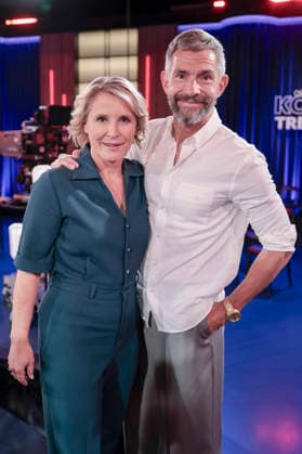 Susan Link und Micky Beisenherz bei der Aufzeichnung der WDR-Talkshow Kölner Treff im WDR Studio BS 3. Köln, 03.06.2026 *** Susan Link and Micky Beisenherz at the recording of the WDR talk show Kölner Treff in WDR Studio BS 3 Cologne, 03 06 2026 Foto:xR.xSchmiegeltx xFuturexImagex koelner_treff0306_6648