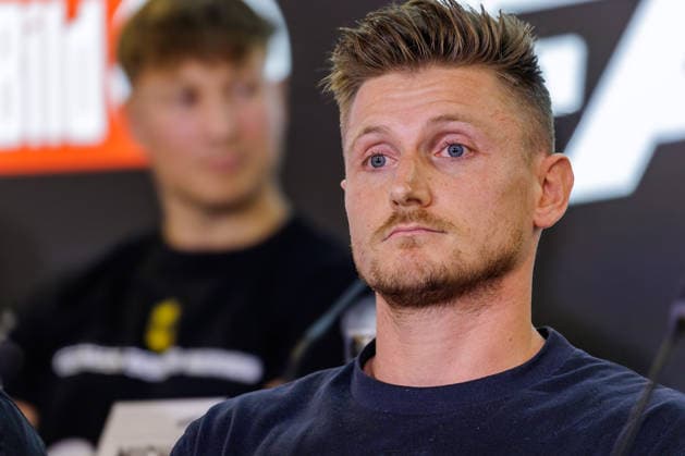03.06.2026. Leverkusen. Tommy Pedroni auf der Pressekonferenz im Vorfeld zum Fame Fighting, das große Promibox-Event von BILD und Eugen Lopez am 06.06.2026 in der Leverkusener Ostermann Arena. Zum ersten Mal in Kooperation mit dem britischen Pendant Misfits Boxing und dem internationalen Medienpartner The Sun. Leverkusen Ostermann Arena Nordrhein-Westfalen Deutschland *** 03 06 2026 Leverkusen Tommy Pedroni at the press conference in the run-up to Fame Fighting, the big celebrity boxing event by BILD and Eugen Lopez on 06 06 2026 in the Ostermann Arena in Leverkusen For the first time in cooperation with the British counterpart Misfits Boxing and the international media partner The Sun Leverkusen Ostermann Arena North Rhine-Westphalia Germ