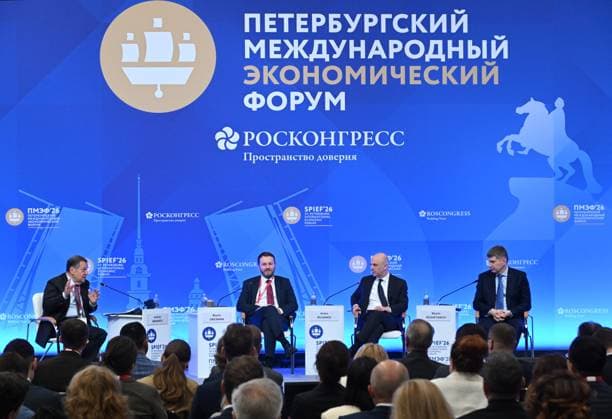 SPIEF-2026. How to Return to a Trajectory of Sustainable Economic Growth amid Global Uncertainty 9180130 04.06.2026 SPIEF-2026. How to Return to a Trajectory of Sustainable Economic Growth amid Global Uncertainty. Andrey Makarov, Chairman of the Committee of the State Duma of the Federal Assembly of the Russian Federation on Budget and Taxes; Maxim Oreshkin, Deputy Head of the Administration of the President of the Russian Federation; Anton Siluanov, Minister of Finance of the Russian Federation; Maxim Reshetnikov, Minister of Economic Development of the Russian Federation Maksim Bogodvid Sputnik St. Petersburg Russia  Copyright: xMaksimxBogodvidx
