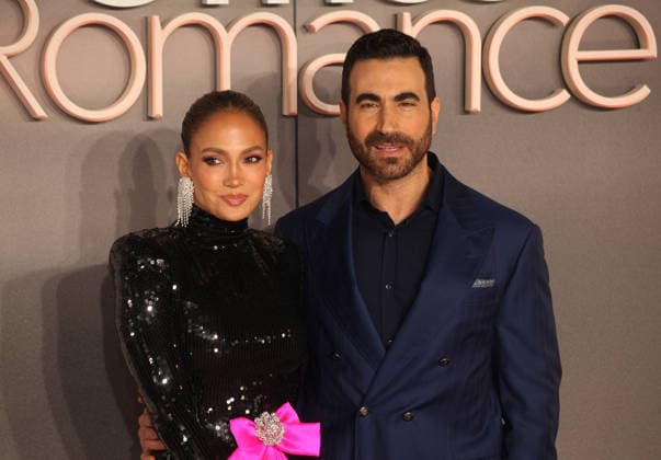 Office Romance premiere London, UK. Jennifer Lopez and Brett Goldstein at Office Romance premiere. BFI. 3rd June 2026. LMK11-S030626-001 Steve Bealing Landmark Media 