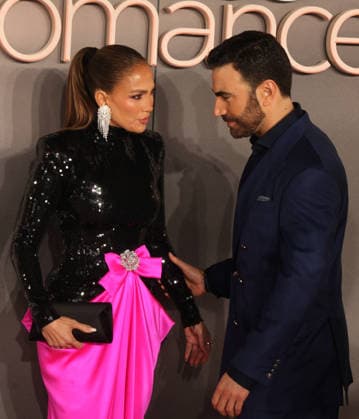 Office Romance premiere London, UK. Jennifer Lopez and Brett Goldstein at Office Romance premiere. BFI. 3rd June 2026. LMK11-S030626-001 Steve Bealing Landmark Media 