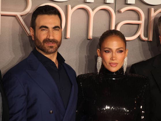 Office Romance premiere London, UK. Brett Goldstein and Jennifer Lopez at Office Romance premiere. BFI. 3rd June 2026. LMK11-S030626-001 Steve Bealing Landmark Media 