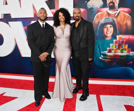 Cast members Marlon Wayans, Kim Wayans and Shawn Wayans (L-R) attend the premiere of the motion picture slapstick horror parody Scary Movie at the Paramount Pictures Studio Lot in Los Angeles on Wednesday, June 3, 2026. Storyline: Two friends find themselves caught up in mayhem involving killers, monsters and supernatural creatures once again.  LAP2026060320 JIMxRUYMEN