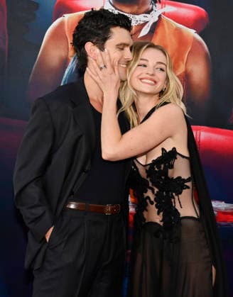Cast member Olivia Rose Keegan (R) and Dylan McTee attend the premiere of the motion picture slapstick horror parody Scary Movie at the Paramount Pictures Studio Lot in Los Angeles on Wednesday, June 3, 2026. Storyline: Two friends find themselves caught up in mayhem involving killers, monsters and supernatural creatures once again.  LAP2026060336 JIMxRUYMEN