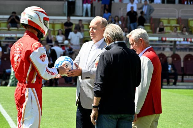 Prince Albert II of Monaco and Jacky Ickx kicked off the charity soccer match at Monacos Stade Louis II, pitting the Barbagiuans against the pilots of the Nazionale Piloti team, as part of the Racing Stars Football Cup on June 3, 2026 For 35 years, motor racing drivers have taken part in an annual charity soccer match organized in Monaco This pilots match has welcomed all the greats of Formula 1, including Michael Schumacher In 2025, a new version was born, the Racing Stars Football Cup, led by Louis Ducruet, Princess Stéphanies son On June 3, 2026, the second edition of the charity event took place, organized for the benefit of two associations The funds raised during the event will be donated to two associations The first is Mercy Shi  Copyright: xBrunoxBebertx xBestimagexBrunoxBebertx xBestimagex