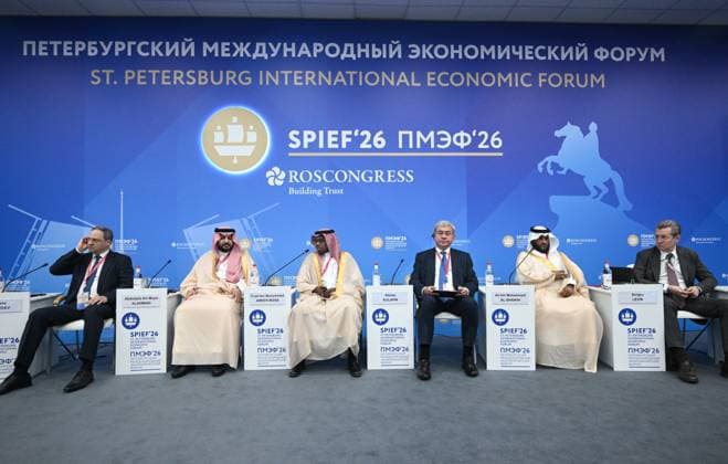 SPIEF-2026. Russia Saudi Arabia 9180243 04.06.2026 SPIEF-2026. Russia Saudi Arabia. Kirill Zykov Sputnik St. Petersburg Russia  Copyright: xKirillxZykovx