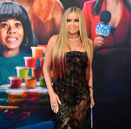 Carmen Electra attends the premiere of the motion picture slapstick horror parody Scary Movie at the Paramount Pictures Studio Lot in Los Angeles on Wednesday, June 3, 2026. Storyline: Two friends find themselves caught up in mayhem involving killers, monsters and supernatural creatures once again.  LAP2026060359 JIMxRUYMEN