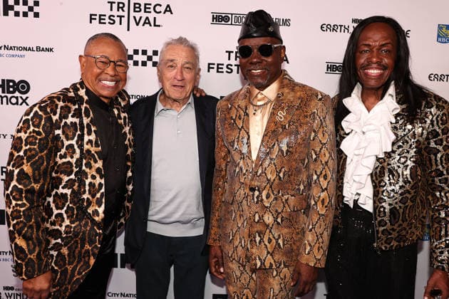 Arrivals for the 25th Anniversary Tribeca Festival opening night with HBOs Earth, Wind and Fire ( To Be Celestial vs That s the Way Of the World ) at the Beacon theatre Featuring: Ralph Johnson, Robert De Niro, Phillip Bailey and Verdine White Where: New York, New York, United States When: 03 Jun 2026 Credit: Dave Allocca Starpix INSTARimages EDITORIAL USE ONLY. NOT FOR USE BY NEWSPAPERS BASED IN THE UK. Copyright: xx instar55747534