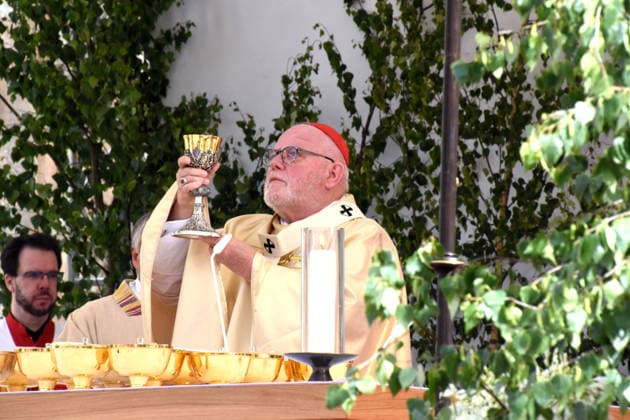 Kardinal Reinhard Marx Muenchen 04.06.2026 Marienplatz Fronleichnamsprozession Messe Altar Zeremonie Foto Muenchen *** Cardinal Reinhard Marx Munich 04 06 2026 Marienplatz Corpus Christi procession mass altar ceremony photo Munich