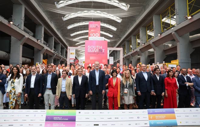 The King attends the 15th edition of the South Summit Madrid King Felipe VI C and the Minister of Agriculture, Fisheries and Food, Luis Planas i during the 15th edition of the South Summit Madrid, in La Nave, on June 4, 2026, in Madrid Spain Consolidated as one of the main international meetings of innovation and entrepreneurship, the event brings together entrepreneurs, investors, corporations, institutions and leaders of the technology ecosystem from around the world 04 JUNE 2026 Marta Ferná Madrid Madrid Madrid Spain  Copyright: xMartaxFernandezx 7570404